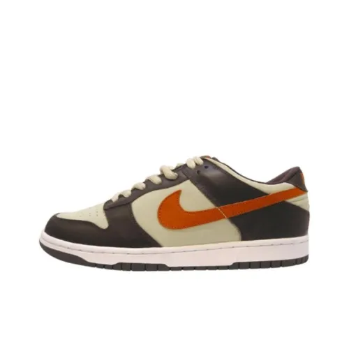 Nike Dunk Low Свет Камень MESA Амортизация Износостойкий Низкий Топ Скейтборд Кроссовки Мужские Черный Оранжевый