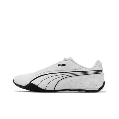 PUMA Redon Bungee Амортизация Износостойкие Низкие Кроссовки для Велосипеда Унисекс Белые