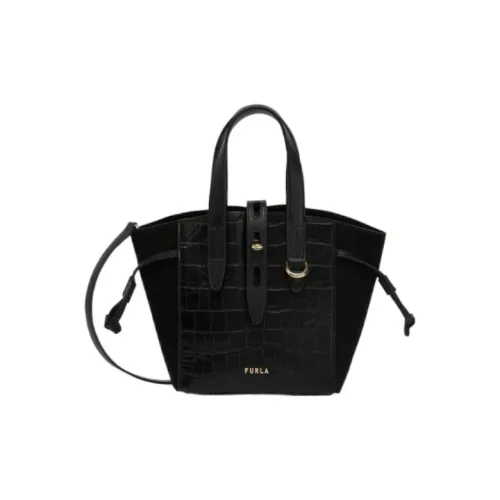 Furla Net Collection Телячья кожа Сумка через плечо Сумка Мини Женская Черная