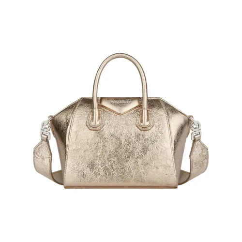 Givenchy Antigona Телячья кожа Сумка через плечо Сумка Мини Женская Пыль Золотая Натуральная Бежевая