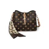 Коричневый (Черная рамка, подсолнух, шелковый шарф)