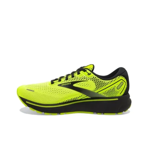 Brooks Ghost 14 Амортизация Износостойкие Беговые Кроссовки Мужские Зеленые