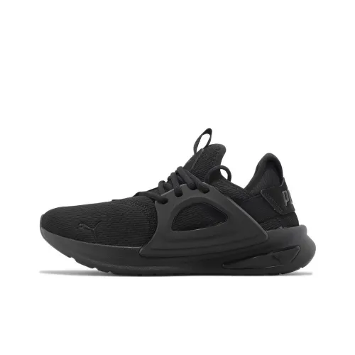 PUMA Softride Износостойкие Дышащие Низкие Беговые Кроссовки Мужские Черные