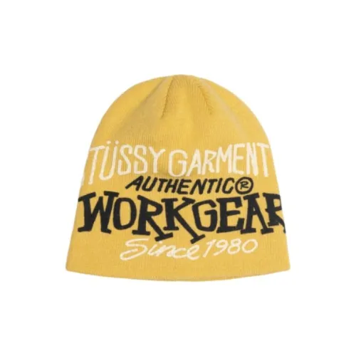 Stussy Акриловые Шапки-бини Унисекс Желтые