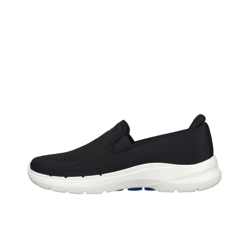Skechers Go Walk 6 Устойчивый к истиранию Дышащий Низкий Топ Casual Мужской Черный