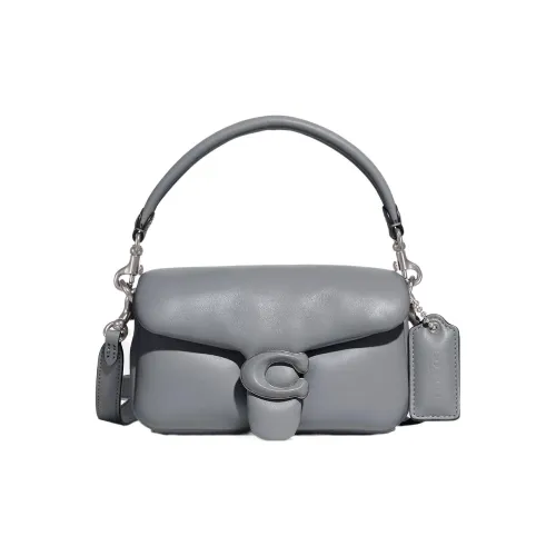 COACH Pillow Кожа Наппа Подушка Сумка Сумка через плечо Маленькая Женская Серый