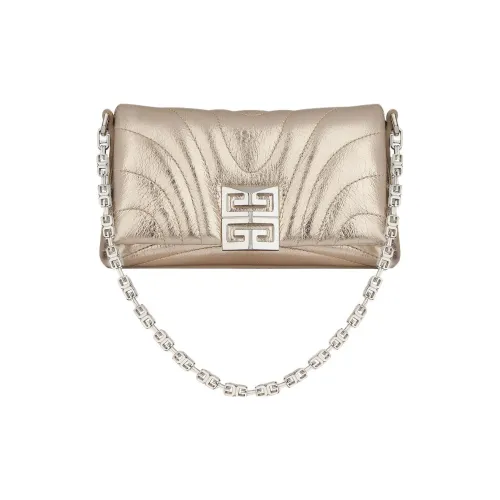 Givenchy Телячья кожа Портативная Сумка через плечо Сумка на плечо Женская Золотая