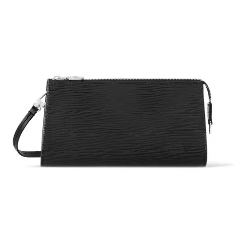 LOUIS VUITTON Рельеф ЭПИ Коровья кожа Клатч Стандартный Женский Черный