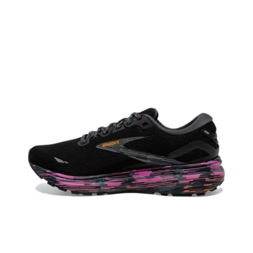 Brooks Ghost 15 Амортизация Износостойкие Низкие Кроссовки для Бега Женские Черные