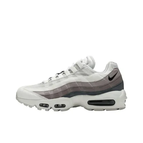 Nike Air Max 95 Barely Розовый Амортизация Износостойкий Низкий Топ Повседневная Обувь Женская Серый
