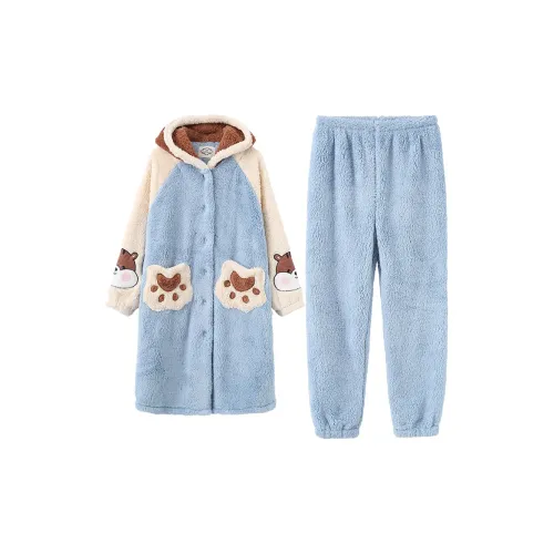 Shirley Светло-синий Женские Пижамные Комплекты