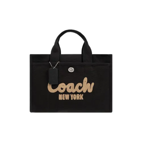 COACH Cargo Холщовая ткань Сумка через плечо Сумка на плечо Сумка обычная Женская Черная