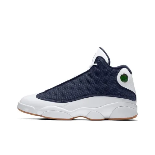 Jordan Air Jordan 13 'Midnight Blue' Противоскользящий MID Топ Винтажные баскетбольные кроссовки Мужской Синий Белый