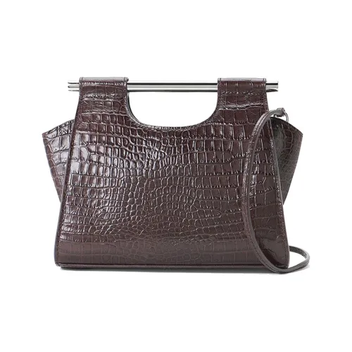 Staud Коровья кожа Сумка Сумка через плечо Сумка через плечо Мини Женская Кофейная