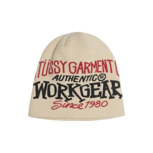 Stussy Акриловые Шапки-бини Унисекс Бежевый