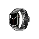 Яблоко, ткань, вязаный ремень - темно-шоколадный