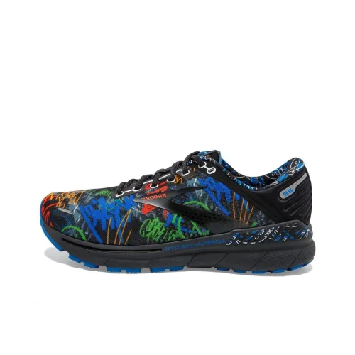 Brooks Adrenaline GTS Амортизация Износостойкие Низкие Кроссовки для Бега Мужские Черные Синие