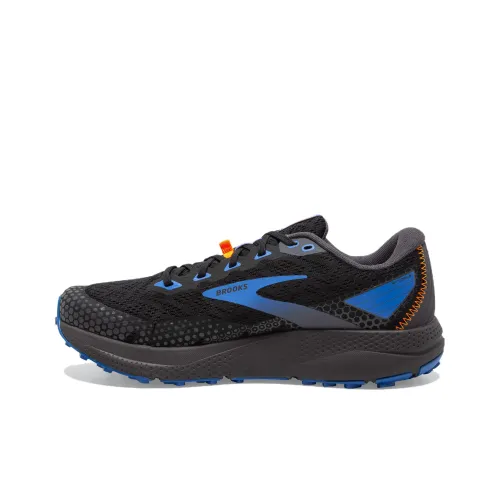 Brooks Divide 3 Устойчивые к истиранию Дышащие Низкие Беговые кроссовки Мужские Черные Синие