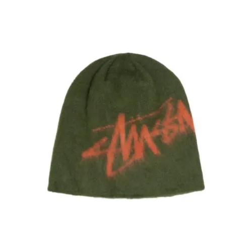 Stussy Акриловые Шапки-бини Унисекс Зеленый