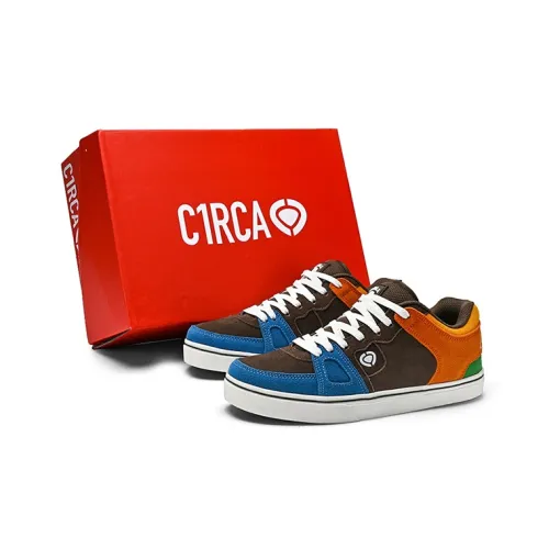 C1RCA Ská Покрытие Устойчивое к истиранию Легкий Дышащий Противоскользящий Низкий Топ Скейтборд Кроссовки Мужские Синий Коричневый