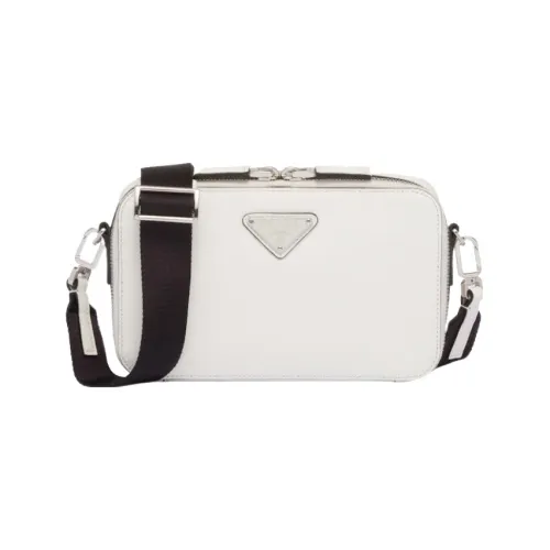 PRADA Brique Кожа Сумка через плечо Сумка на плечо Мужская Белая