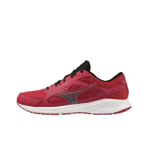 Mizuno Slip-resistant Abrasion-resistant Low-top Беговые кроссовки Мужские Red
