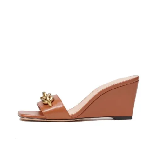 COACH Elise Wedge Слипоны Женские Коричневый