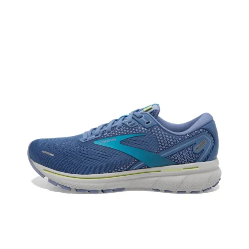 Brooks Ghost 14 Амортизация Износостойкие Низкие Кроссовки для Бега Женские Синие