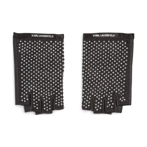 KARL LAGERFELD / Karl Lagerfeld Jeans Козья кожа, полиэстер, эластан Перчатки женские