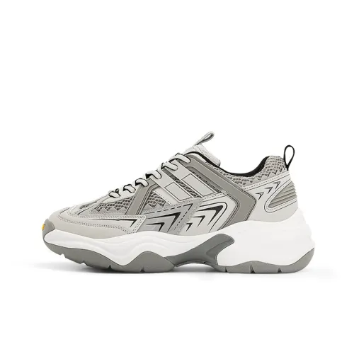 VILNEX Износостойкий Дышащий Противоскользящий Низкий Топ Толстая подошва Кроссовки Унисекс Темно-серый