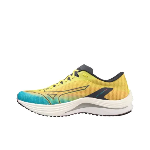 Mizuno Амортизация Износостойкие Низкие Кроссовки для Бега Мужские Желтые