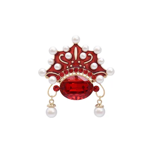 ROYALSASA Сплав Искусственная жемчужина Искусственный кристалл Броши Женские