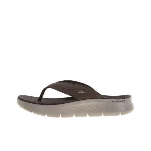 Skechers GO WALK Fle Odor Resistant Abrasion Resistant Тапочки Мужские Умбра