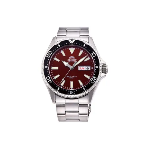 ORIENT Автоматический Механический Механизм Нержавеющая Сталь Ремешок Часы 42*13мм Мужские Часы Красный Циферблат Часов RA AA0003R19B