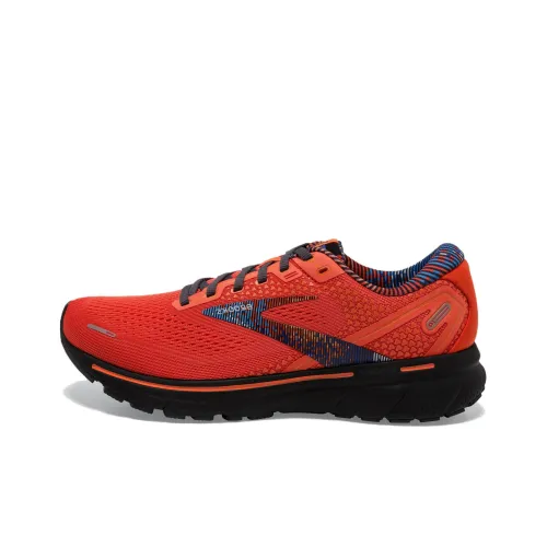 Brooks Ghost 14 Износостойкий и Легкий Низкий Топ Беговые кроссовки Мужские Красные