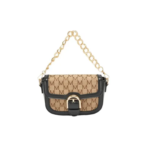 JANE KLAIN Ткань Saddle Сумка Сумка через плечо Сумка обычная Женская Черная Кофейная Коричневая