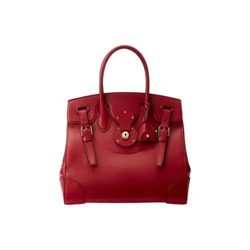 Polo Ralph Lauren Soft Ricky Телячья кожа Сумка Женская Темно-красная