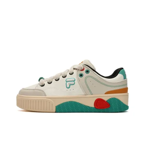 FILA FUSION STACK Низкие Кроссовки для скейтбординга Женские Белые Коричневые