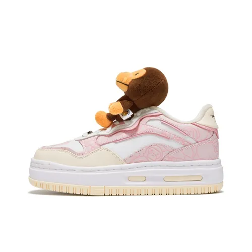 Подкладка x Aape Низкие Кроссовки для скейтбординга Женские Розовые