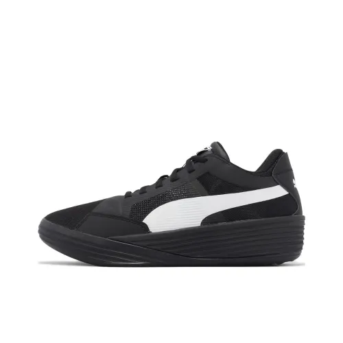 PUMA Clyde All Pro Устойчивый к истиранию MID Баскетбольные кроссовки Унисекс Черный белый
