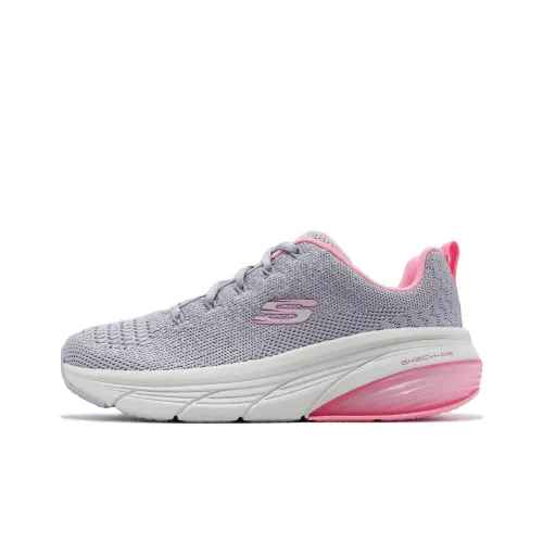 Skechers Skech Air D Lux Steady Lane Устойчивый к истиранию Дышащий Низкий Топ Повседневная обувь Женская Серый Розовый