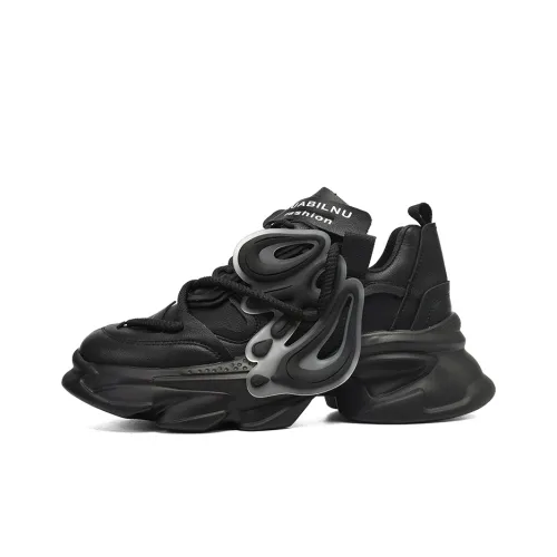 ORD Low Топ Толстая подошва Кроссовки Унисекс Черные