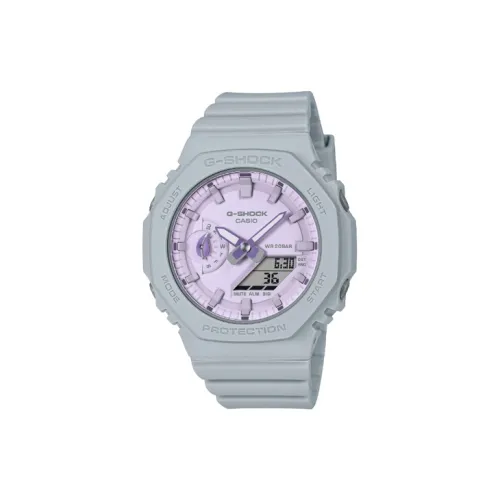 CASIO G SHOCK Collection Кварцевый механизм Смольный ремешок Часы для женщин Фиолетовый циферблат GMA S2100NC 8A