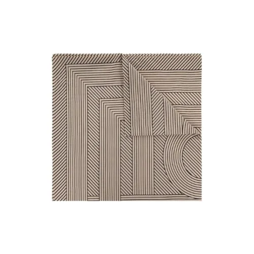 TOTEME Шелковые шарфы для женщин Коричневый Черный