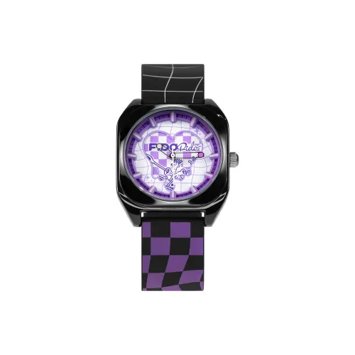 FIDO DIDO DOPAMINE Кварцевый механизм Силиконовый ремешок Часы Унисекс Фиолетовый циферблат