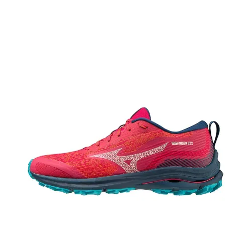 Mizuno Slip-resistant Abrasion-resistant Low-top Беговые кроссовки Женские Red