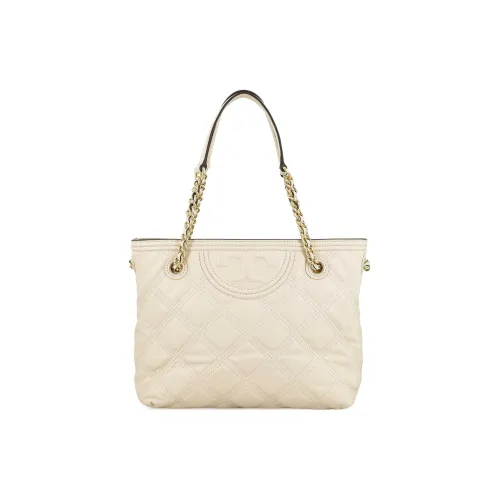 TORY BURCH Fleming Sheepskin Tote Bag Shoulder Bag Large Women's White