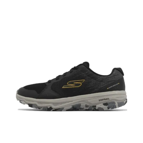Skechers Go Run Trail Low Топ Повседневные Беговые Кроссовки Мужские Черные