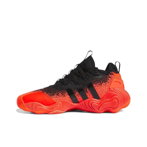 Adidas Trae Young 3,0 Slip-Resistant Low Top Баскетбольные Кроссовки Мужские Черные и Оранжевые