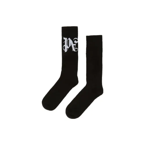 PALM ANGELS Черные мужские носки MID до икры